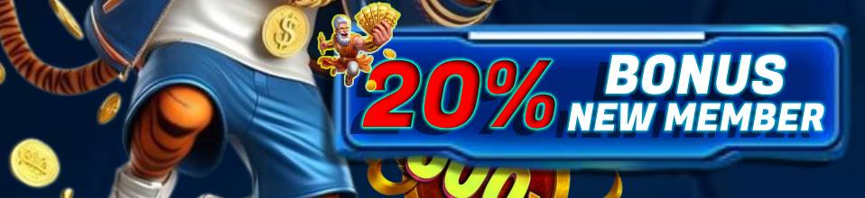 BONUS MEMBER BARU 20%